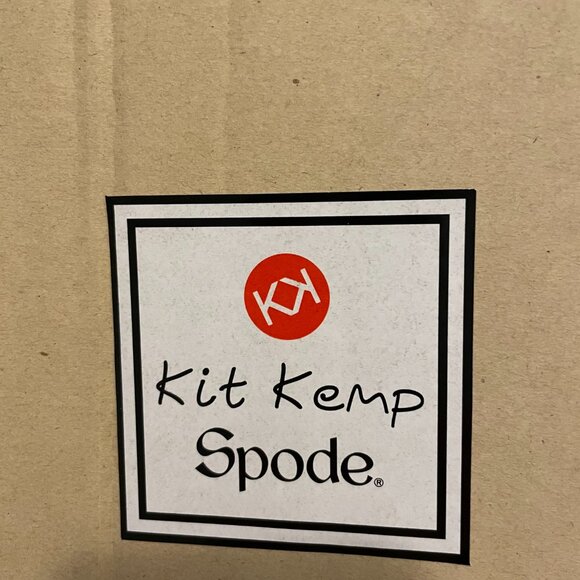 SPODE Kit Kemp Calypso Porcelain Serving Platter or Charger in Turquoise NWT - Picture 7 of 7